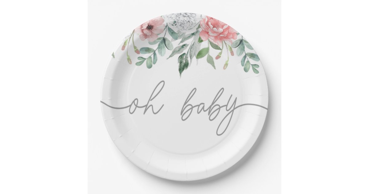 OH BABY, BABY SHOWER PARTY SUPPLIES NAPKINS PAPER PLATES Zazzle