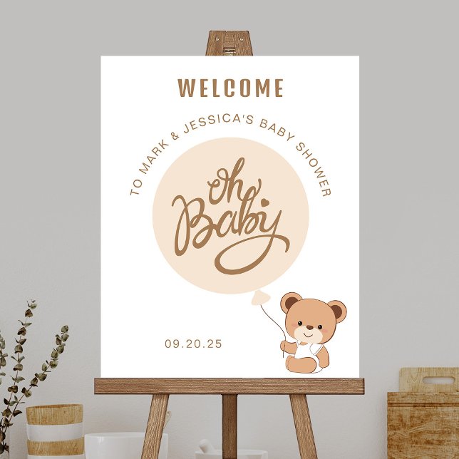 Oh Baby - Baby Shower Welcome Poster - Balloon (Creator Uploaded)