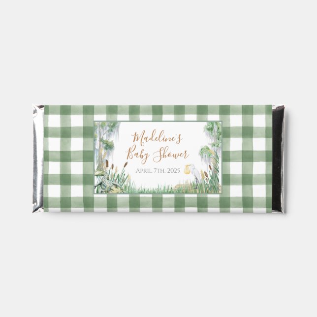 Oh Baby Bayou Swamp Baby Shower Hershey Bar Favors (Front)