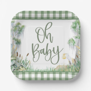Oh Baby Bayou Swamp Baby Shower Paper Plates