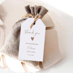 Oh Baby Beige Thank you Gift Tags