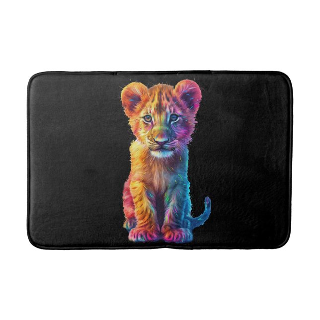 Oh Baby Big Cat Cub  Bath Mat (Front)