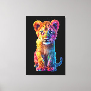 Oh Baby Big Cat Cub  Canvas Print