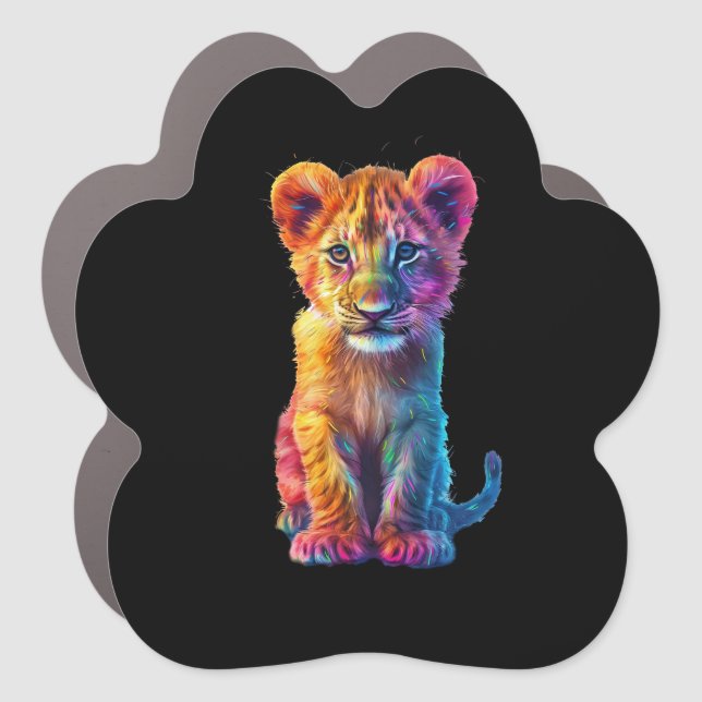 Oh Baby Big Cat Cub  Car Magnet (Front)