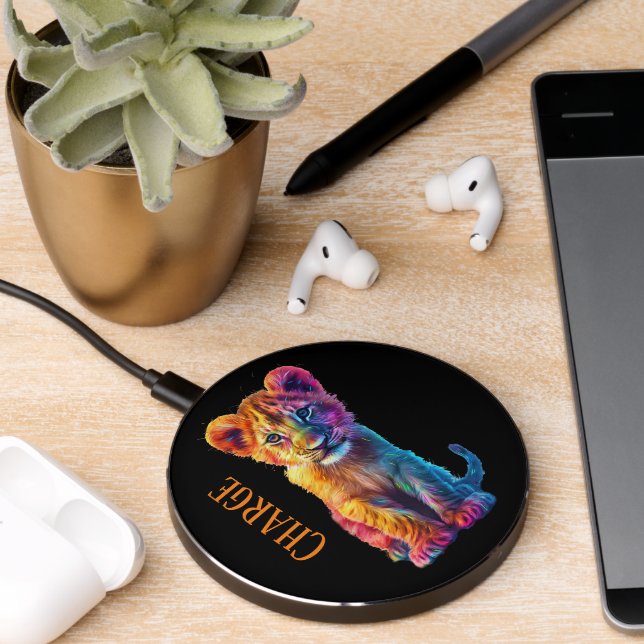 Oh Baby Big Cat Cub Charge Wireless Charger (Desk 2)