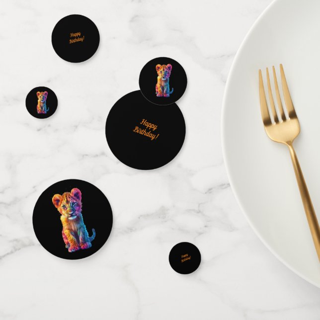 Oh Baby Big Cat Cub  Confetti (Group)