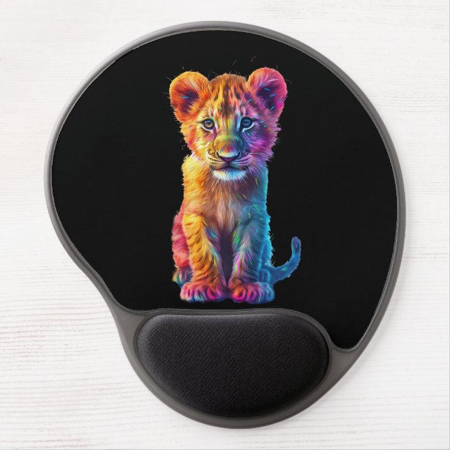 Oh Baby Big Cat Cub  Gel Mouse Pad (Front)