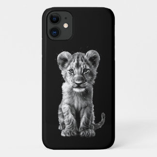 Oh Baby Big Cat Cub Gray iPhone 11 Case