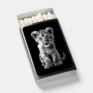 Oh Baby Big Cat Cub Gray Matchboxes
