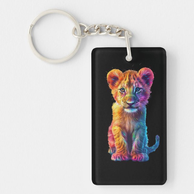 Oh Baby Big Cat Cub  Keychain (Front)