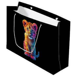 Oh Baby Big Cat Cub  Large Gift Bag