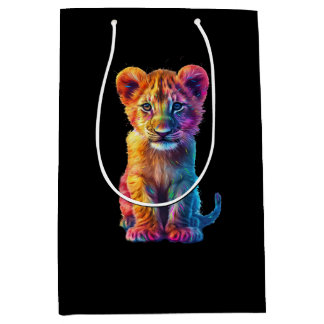 Oh Baby Big Cat Cub  Medium Gift Bag
