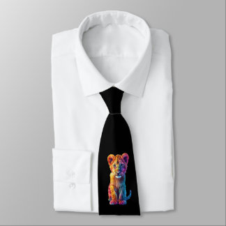 Oh Baby Big Cat Cub  Neck Tie