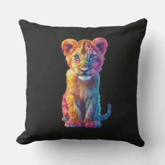 Oh Baby Big Cat Cub  Outdoor Pillow