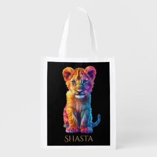 Oh Baby Big Cat Cub Personal Grocery Bag