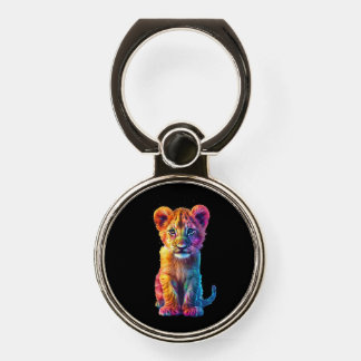 Oh Baby Big Cat Cub  Phone Ring Stand