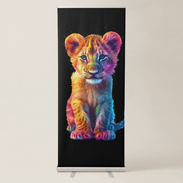 Oh Baby Big Cat Cub  Retractable Banner (Front)