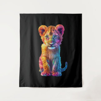 Oh Baby Big Cat Cub Tapestry