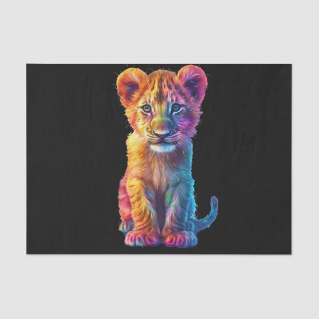 Oh Baby Big Cat Cub  Tissue Paper (Front)
