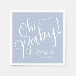 Oh Baby! Blue Boy Baby Shower Napkins
