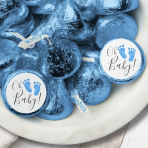 Oh Baby Blue Feet Baby Shower  Hershey®'s Kisses®