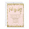 Oh Baby Blush Pink Gold Glitter Baby Shower