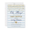 Oh Baby Boy Blue Gold Baby Shower Invitation