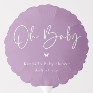 Oh Baby Butterfly Baby Shower Balloon
