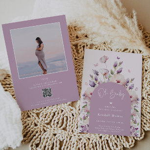 Oh Baby Butterfly Garden Baby Shower Invitation