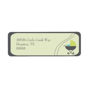 Oh Baby! Carriage Invitation Set Labels by sarabooT at Zazzle