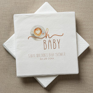 Oh Baby Coffee Baby Shower  Napkins