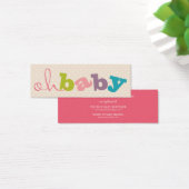 OH BABY! | COLORFUL BABY SHOWER REGISTRY CARDS (Desk)