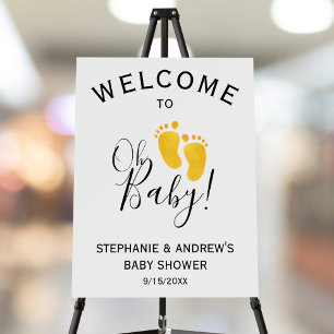 Oh Baby Couples Baby Shower Welcome Sign