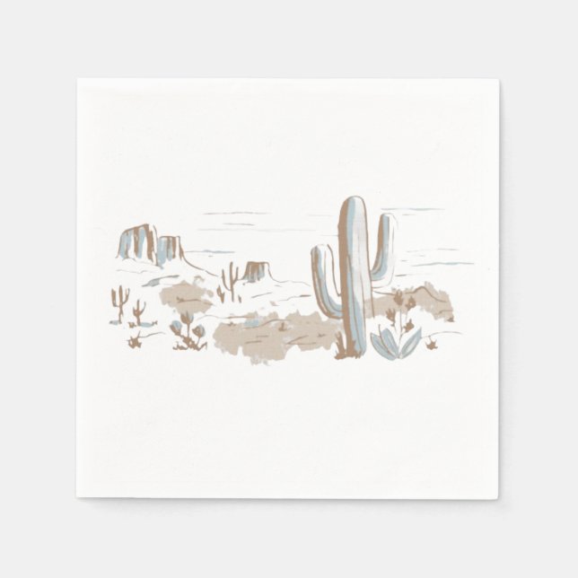 Oh Baby Cowboy Shower  Napkins (Front)