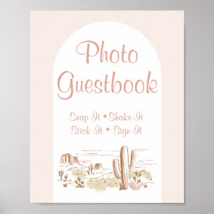 Oh Baby Cowgirl Baby Shower Photo Guestbook Sign