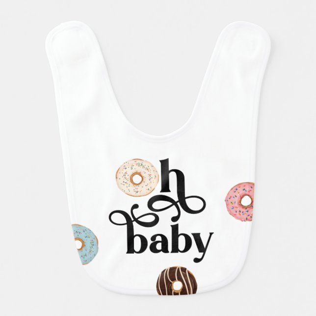 Oh Baby Donut Baby Bib (Front)