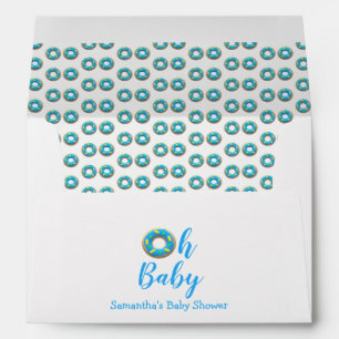 Oh Baby Donut Baby Shower Envelope