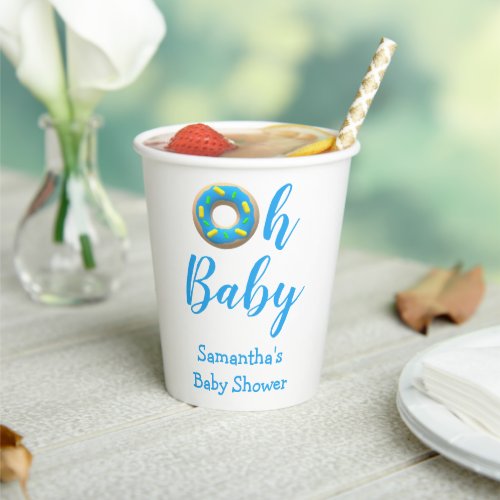 Oh Baby Donut Baby Shower Paper Cups