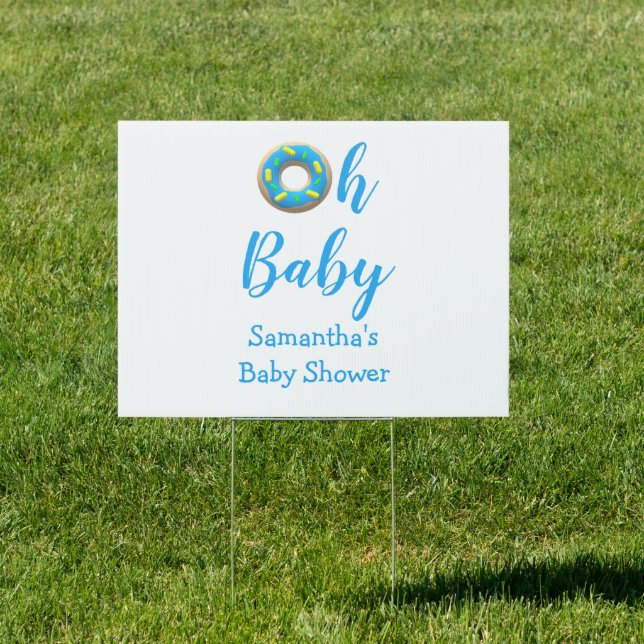 Oh Baby Donut Baby Shower Sign (Insitu)