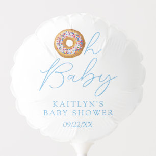 Oh Baby Donut Sprinkle Boys Baby Shower Balloon
