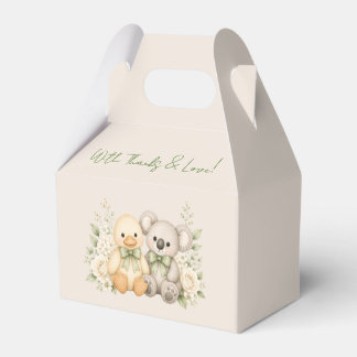 Oh Baby Duck and Koala Baby Shower Favor Boxes