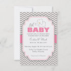 Oh Baby Elephant - Pink & Gray Baby Shower Invite