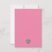 Oh Baby Elephant - Pink & Gray Baby Shower Invite (Back)