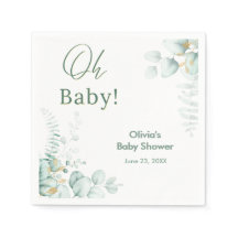 Oh Baby Eucalyptus Greenery Gold Baby Shower