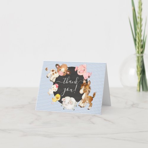 Oh Baby Farm Animals Baby Shower Thank You