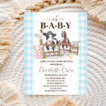 Oh Baby Farm Country Baby Shower Invitation Postcard