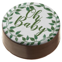 Oh baby floral greenery baby shower oreo food