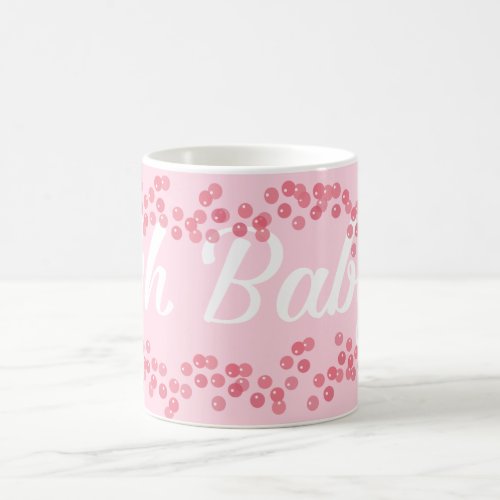 Oh Baby Gender Reveal Pink Girly Girl Coffee Mug