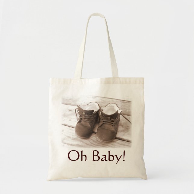 Oh Baby! Gift Tote Brown Accent Bag (Front)