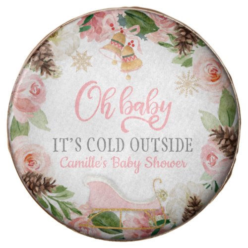 Oh Baby Girl Winter Baby Shower Oreo Cookies